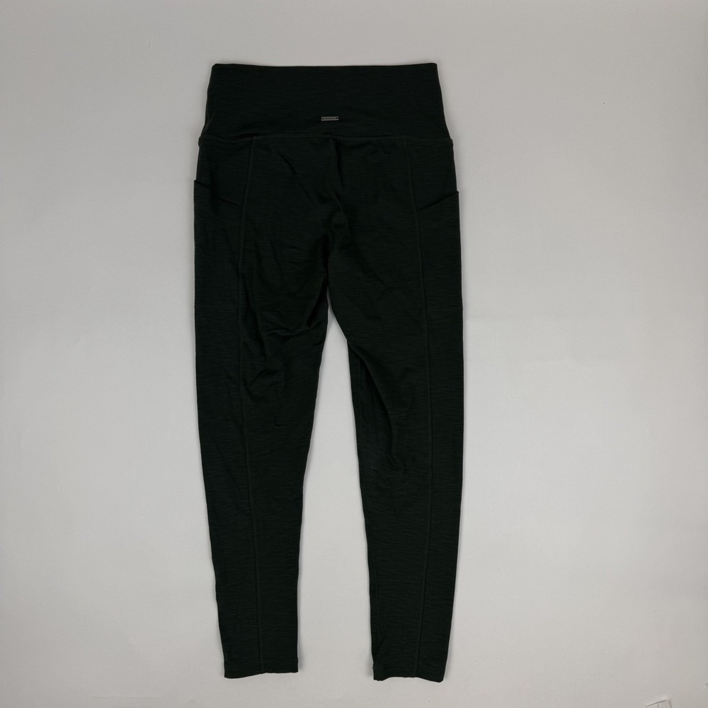 Womens PrAna Heavana Pocket Green Heather Active Yoga Leggings Size Medium GUC - Picture 3 of 3